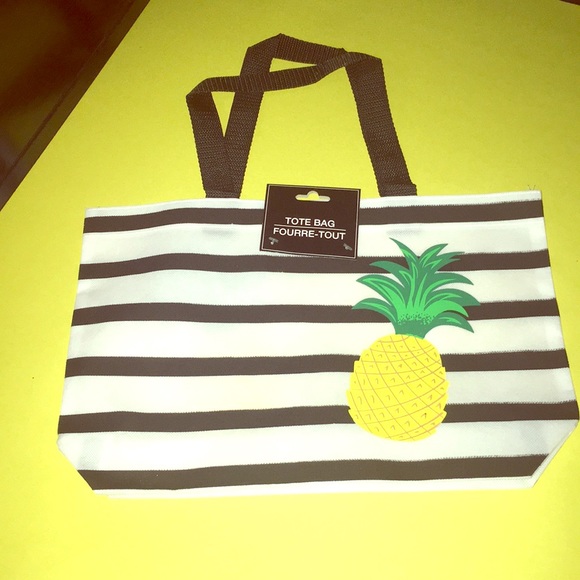 Handbags - Wholesale package Pineapple& stripes tote 3 bags